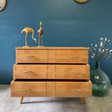 Vintage chest of drawers with wing drawers