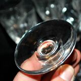 Set of 6 chantilly white wine glasses, cut crystal from saint-louis, h14cm