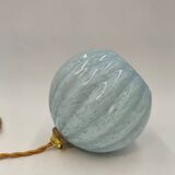 Clichy blue glass pendant light