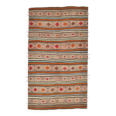 Faded Natural Orientel Kilim Rug, 146x252 Cm