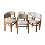Chaises en orme maison Regain restaurées