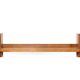 Mid-century oak brutalist wall shelf