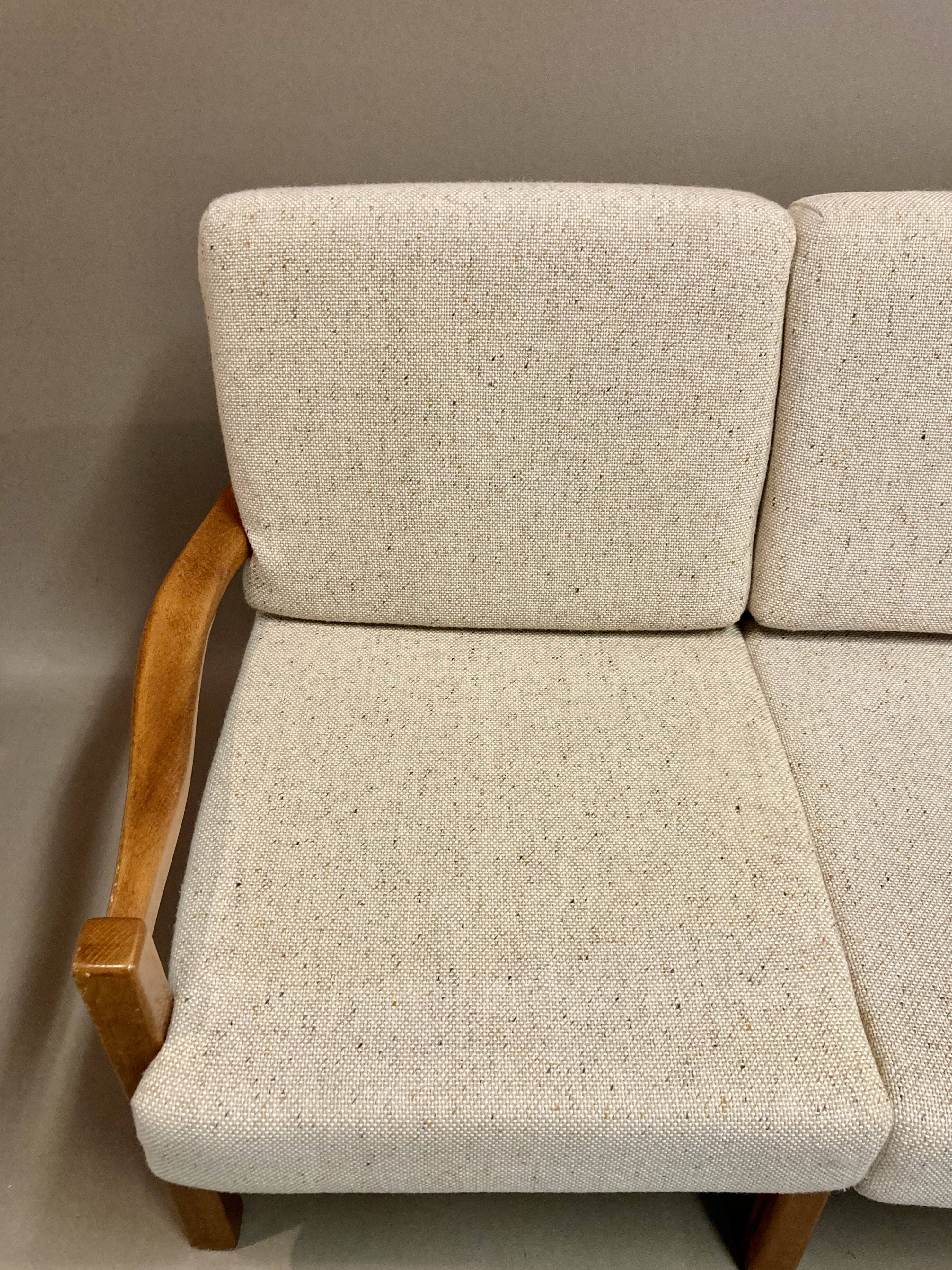 Sofa 3 places Scandinavian design 1950