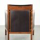 Art Deco design set consisting of an armchair and ottoman