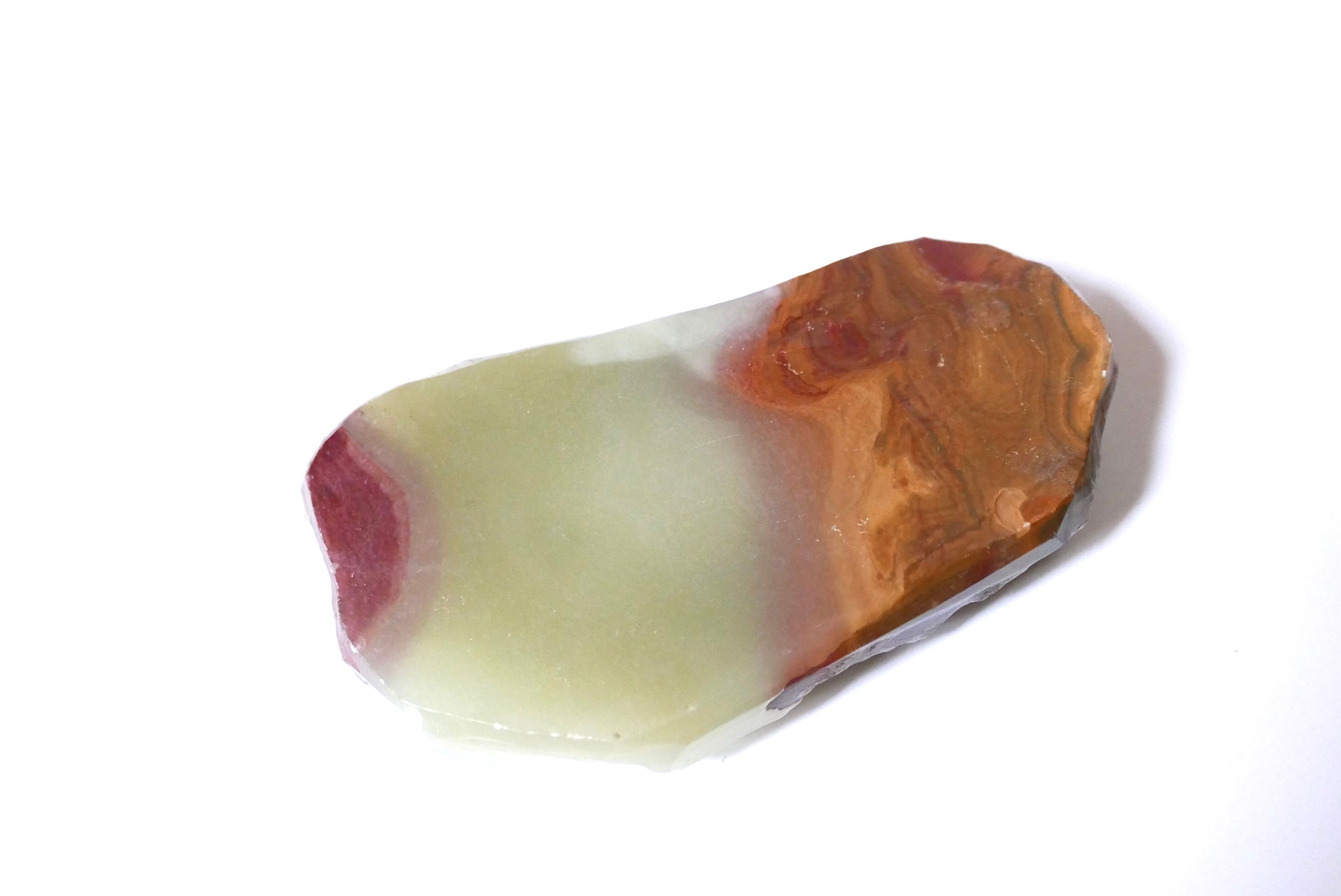 Alabaster ashtray, carved stone, 70s