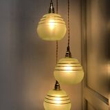 Vintage tulip waterfall pendant light in granite glass
