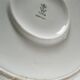 White porcelain lamp foot design geometric decoration 70s