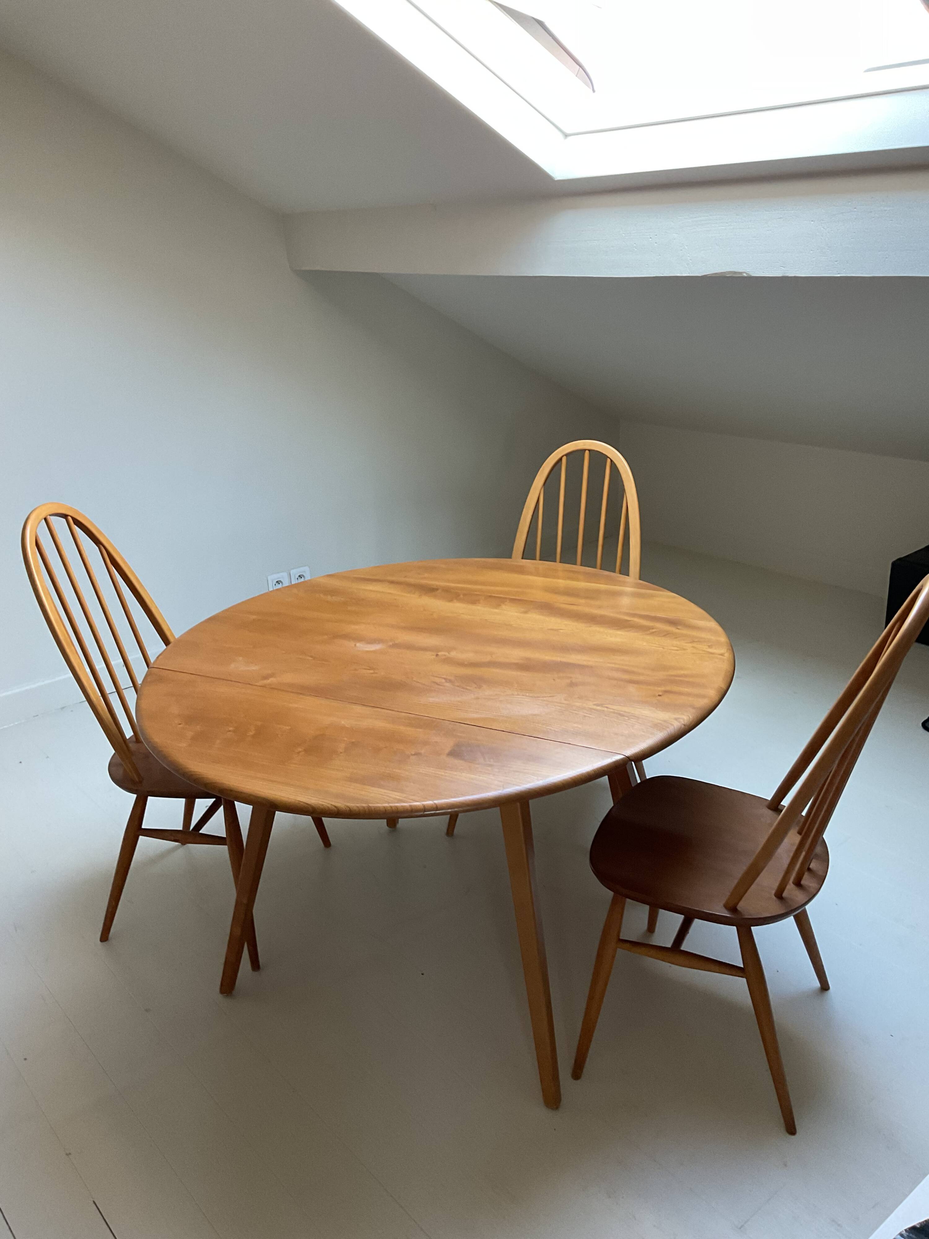 Ercol table and chairs