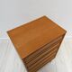1960s vintage mid-century oak tallboy chest of drawers