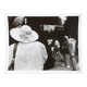 Photograph.woman with hat at funfair, 90s