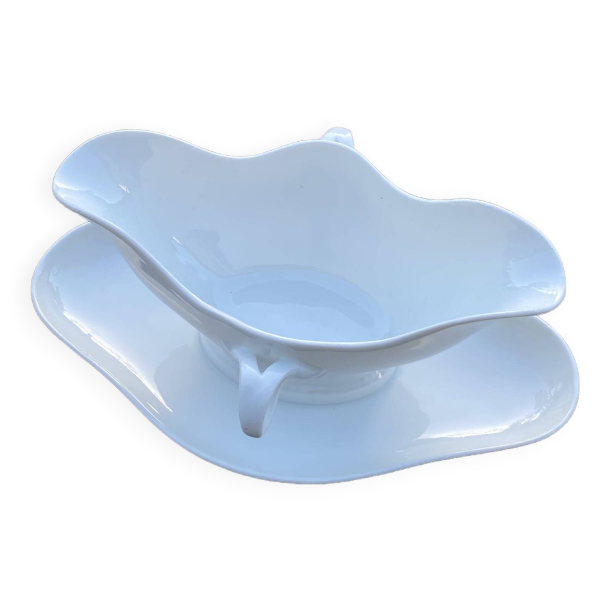 Porcelain sauce boat tableware