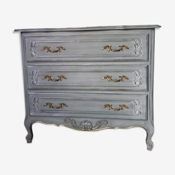 Commode patinée style Louis XV