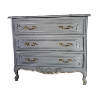 Commode patinée style Louis XV