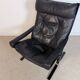 Siesta armchair by Ingmar Relling – black leather – Westnofa