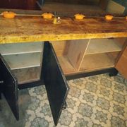 Ancien établi, meuble de métier d'atelier, buffet