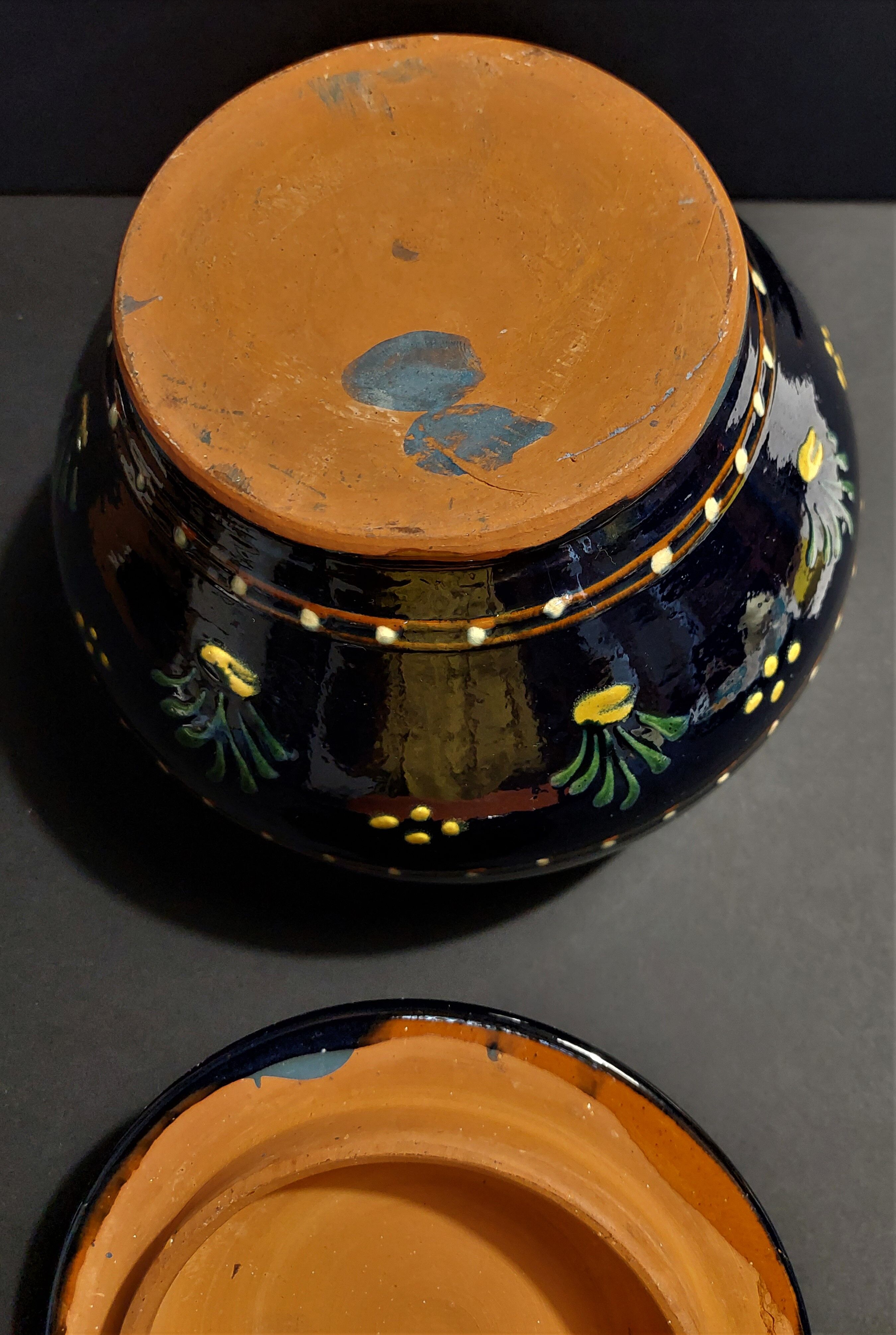 Soupière terre cuite vernissée Alsace