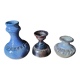 Trio of stoneware vases from the 70s signed and stamped