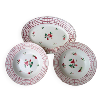 Digoin plates and dish