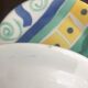 4 vintage 80s/90s hand-painted dessert plates