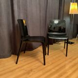 Pair of Tiffany chairs by Marcello Ziliani, Casprini, Italy.