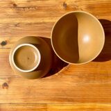 2 vintage stoneware bowls