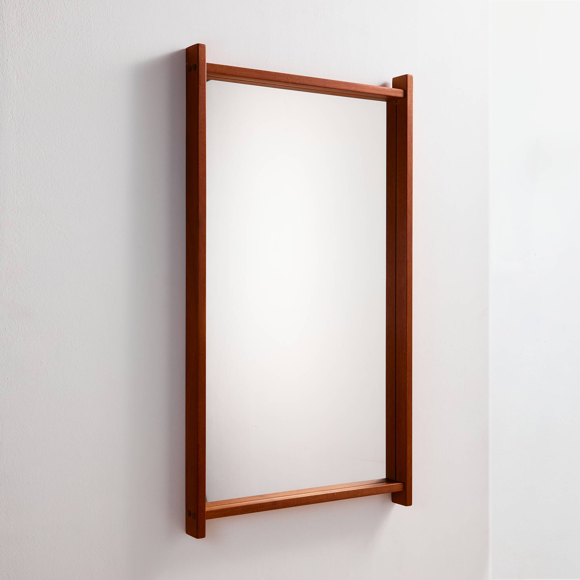 Teak framed mirror by Aksel Kjersgaard