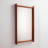 Miroir encadré en teck par Aksel Kjersgaard