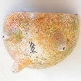 Empty ceramic pocket signed LB for Bernard Lecuyer fish shape 1960s