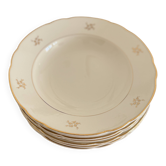 Lot de 7 assiettes creuses anciennes Villeroy & Boch – Mettlach