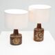 Pair of Sun series table lamps by Søholm for Bornholm