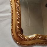 Old gilded wooden mirror