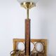 Lampe de table Art Déco pied Monteuse N°25 et verre opalin