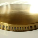 Solid brass tray with handles