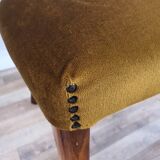 Set of two padded chamber armchairs