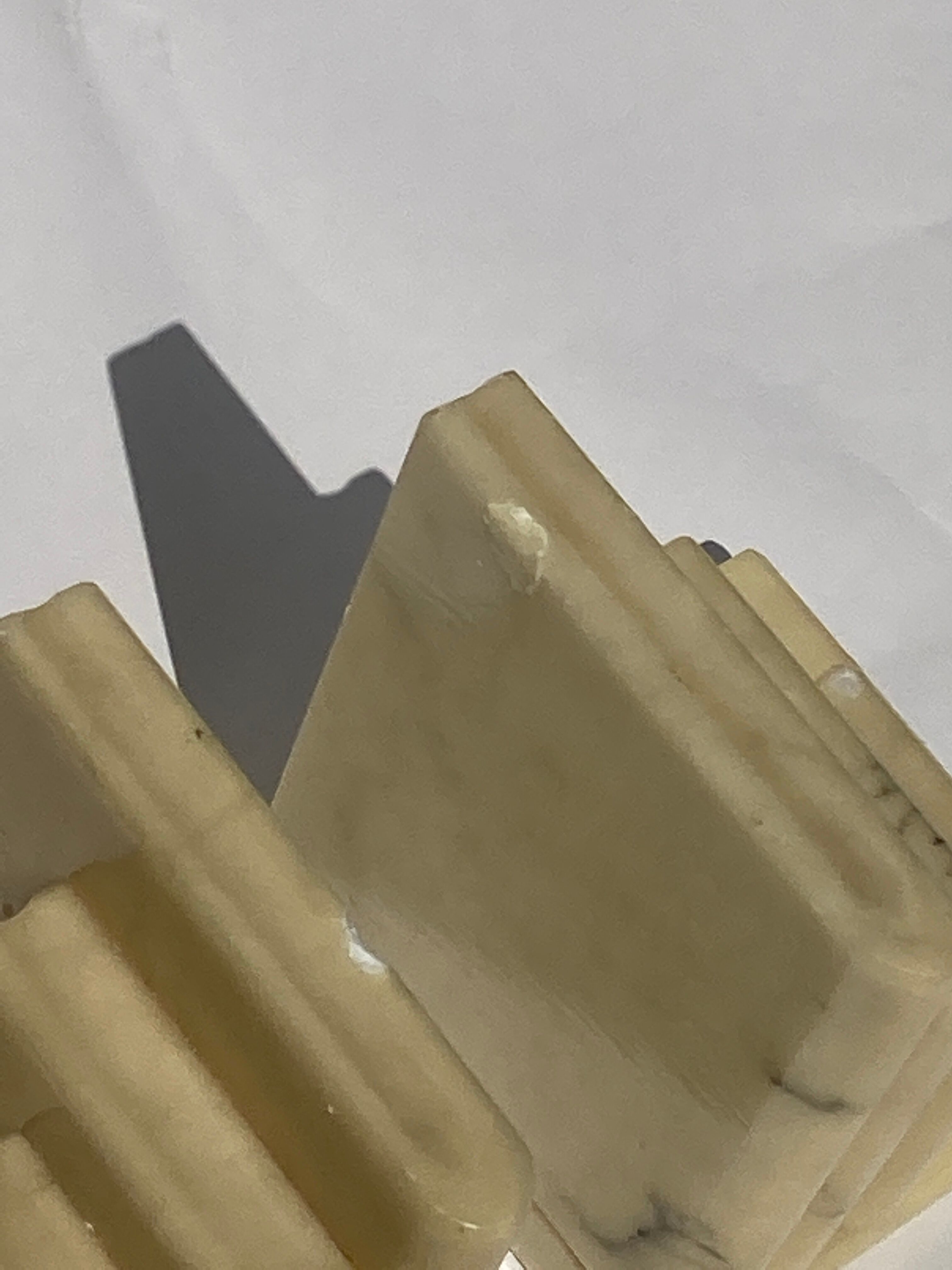 Italian alabaster book ends, 1960s