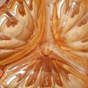 Vide-poche fleur orangé irisé