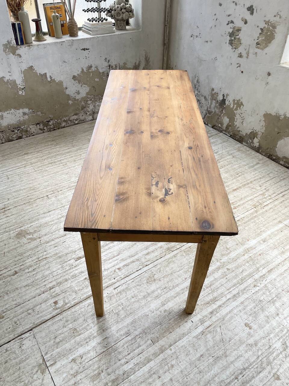 2m pine farm table