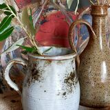 Potter's milk pot in enamelled sandstone 70s