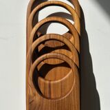 Cutting or presentation board of monoxyl teak with handle (T1)