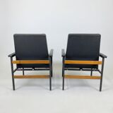 Pair of Vintage Adjustable Armchairs, Czechoslovakia, 1970's