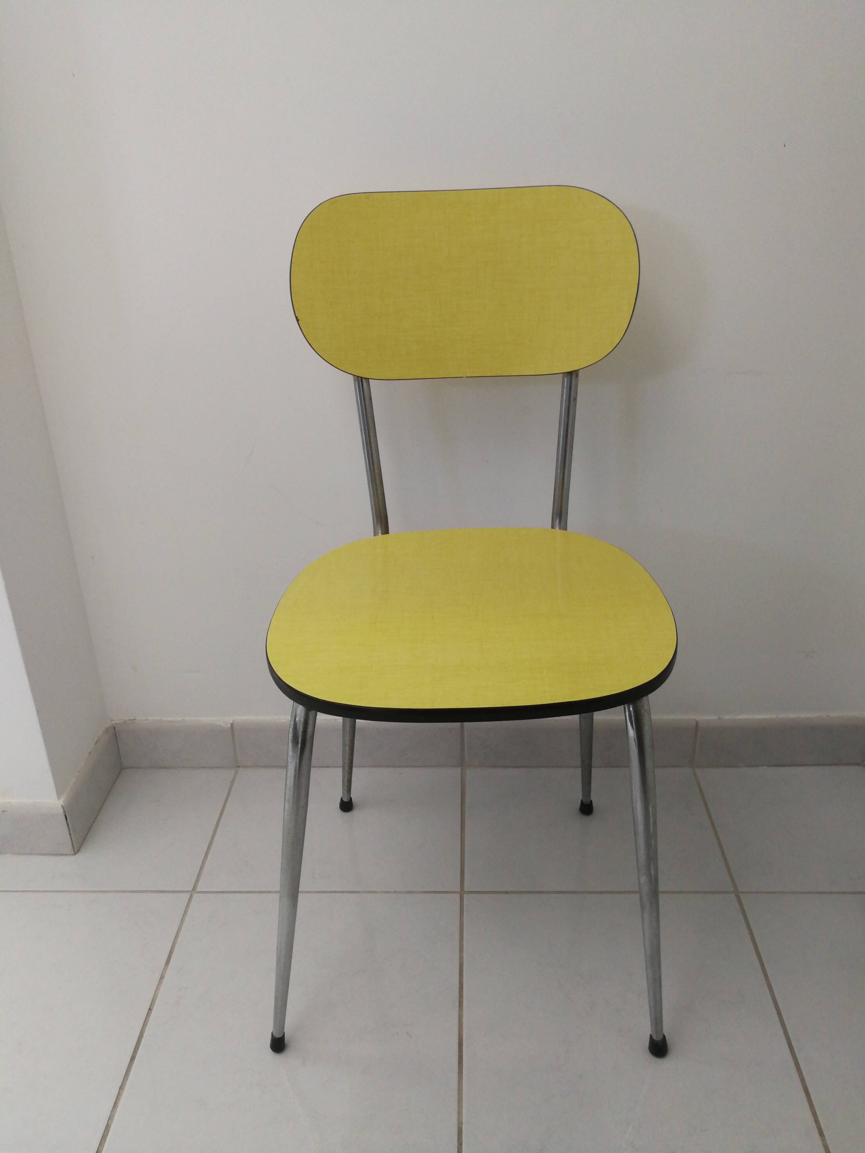 Yellow formica chair