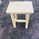 4 chaises bistrot peintes en jaune