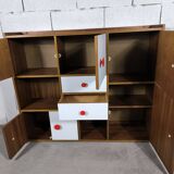 Vintage Scandinavian children's bookcase sideboard