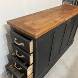 Old oak workshop drawer unit