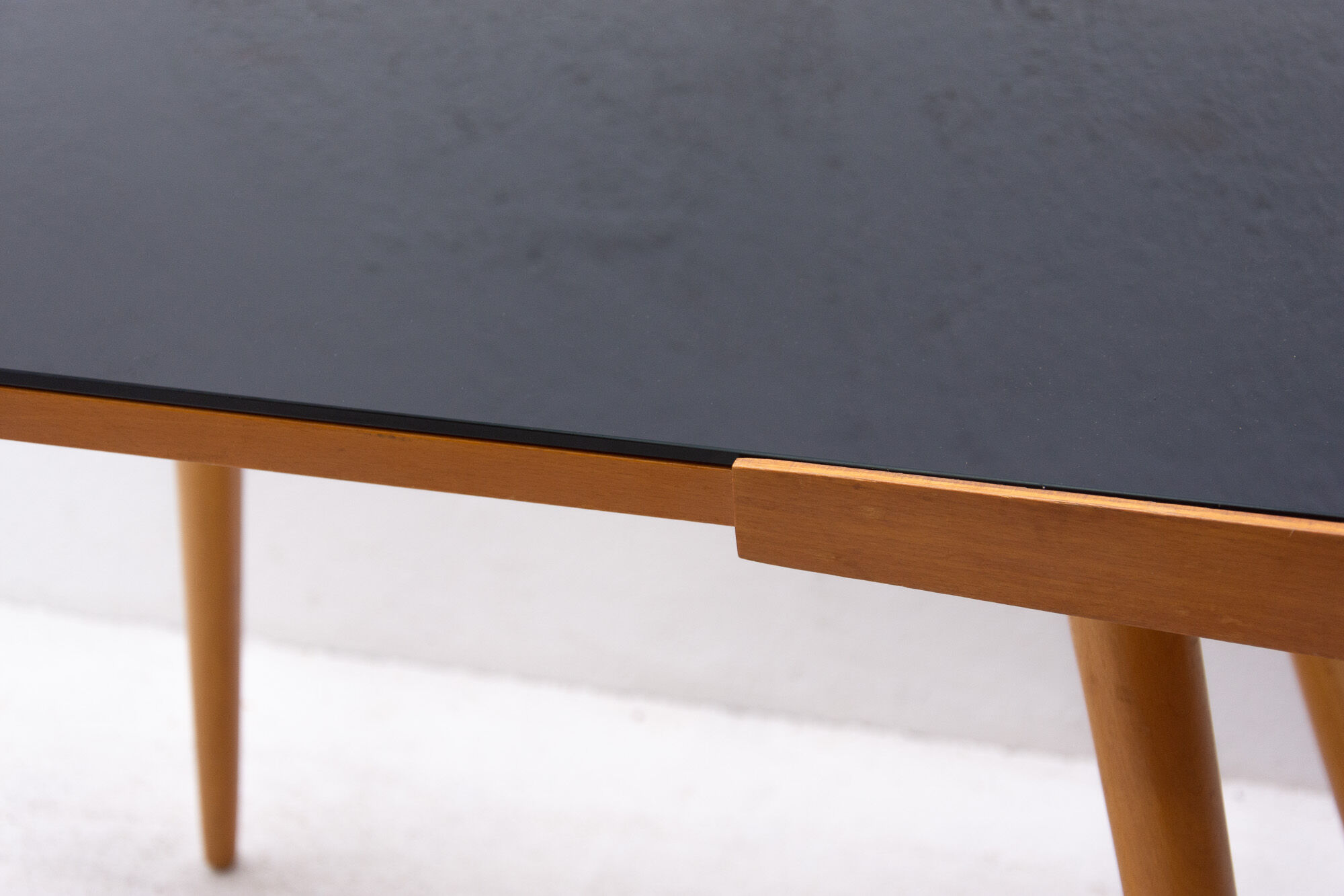 Mid century opaxite glass coffee table, 1960´s, Czechoslovakia