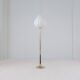 Modern mid-century brass trumpet-shaped floor lamp, Sweden, 1960s.