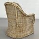 Fauteuil cabriolet en rotin et osier