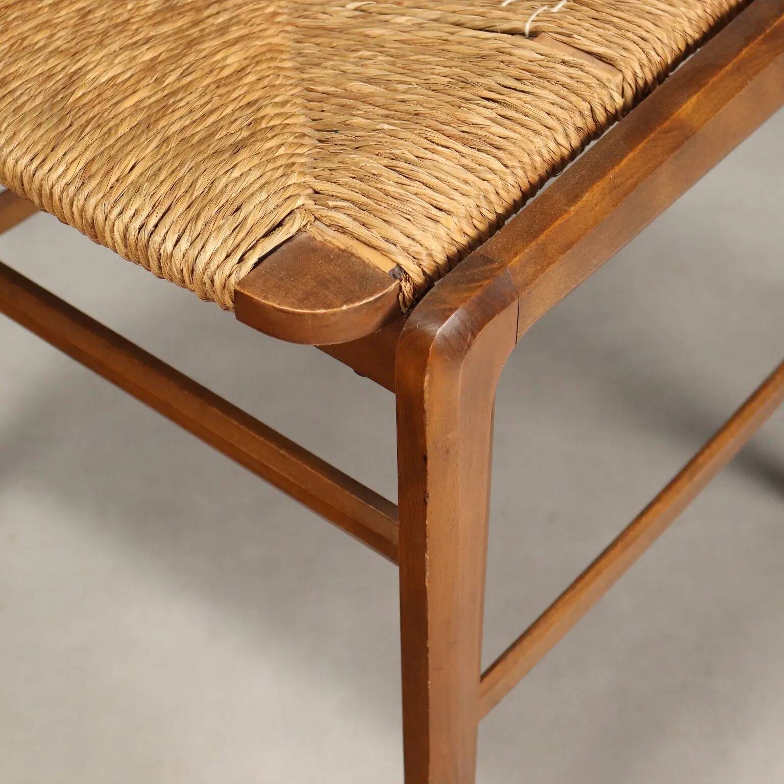 Vintage beech chairs, bent plywood, design, Italy, 1950s