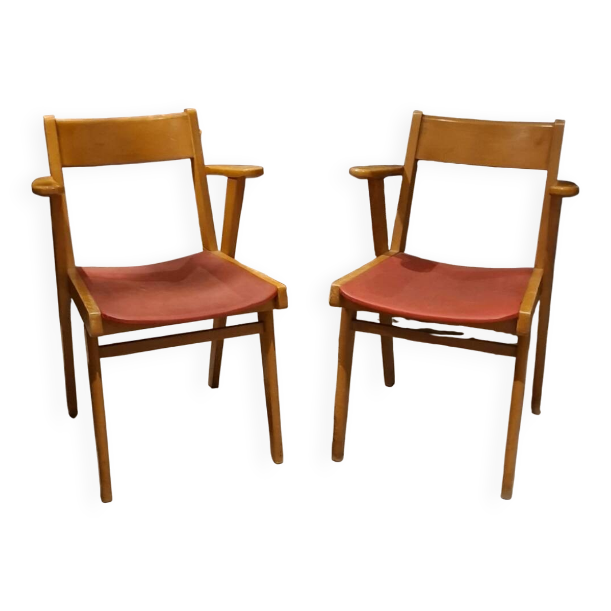 Paire de chaises années 50