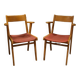 Paire de chaises années 50